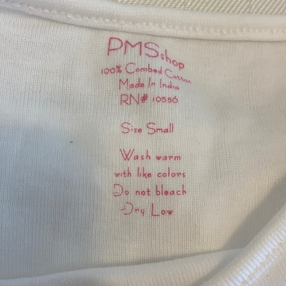 PMS Shop Beach Basics White T-Shirt NWT - Picture 3 of 9